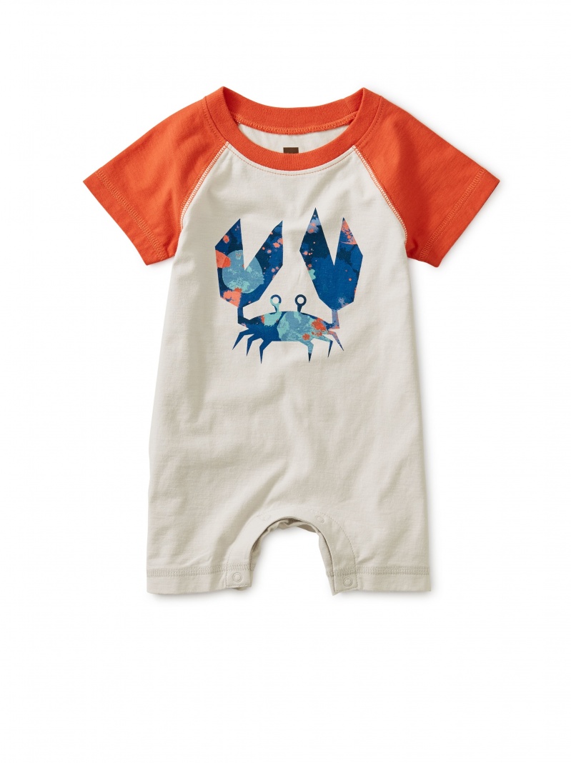 Crab Raglan Romper