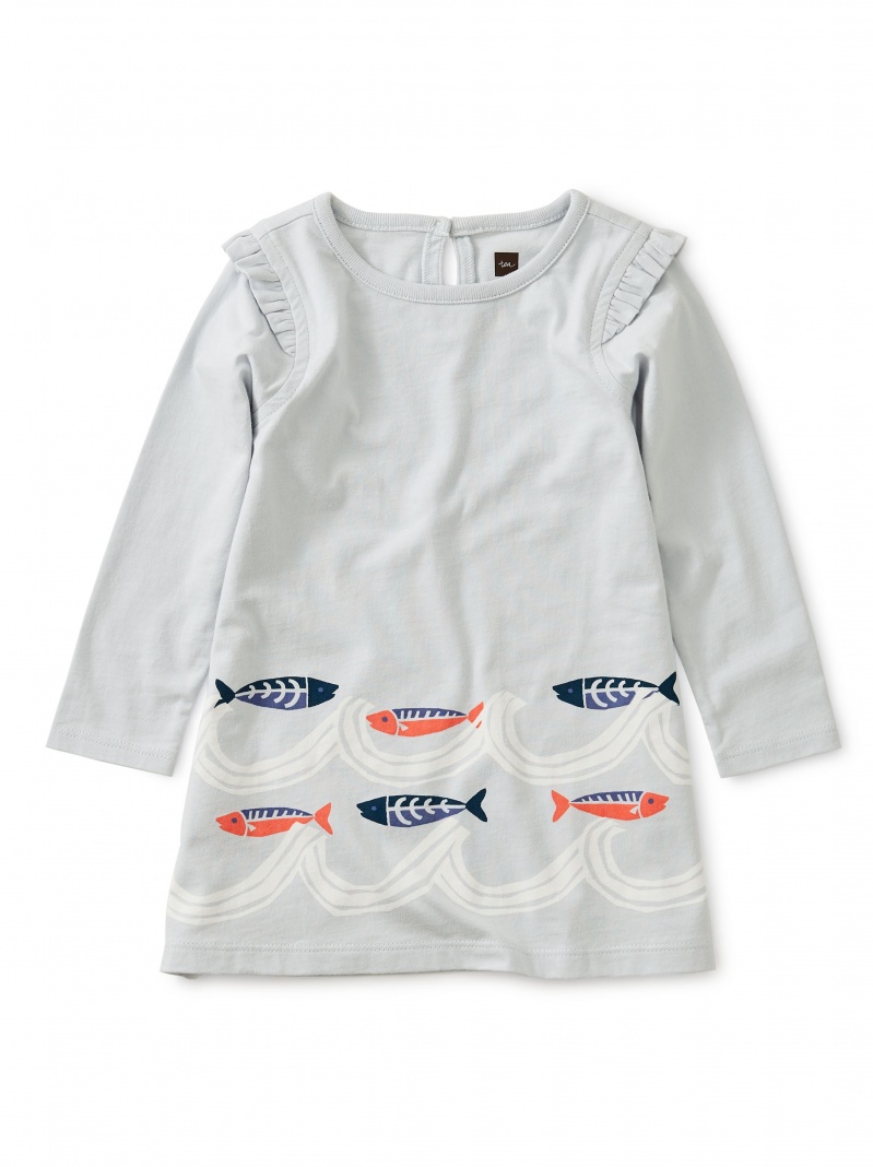 Fish Wave Baby Dress