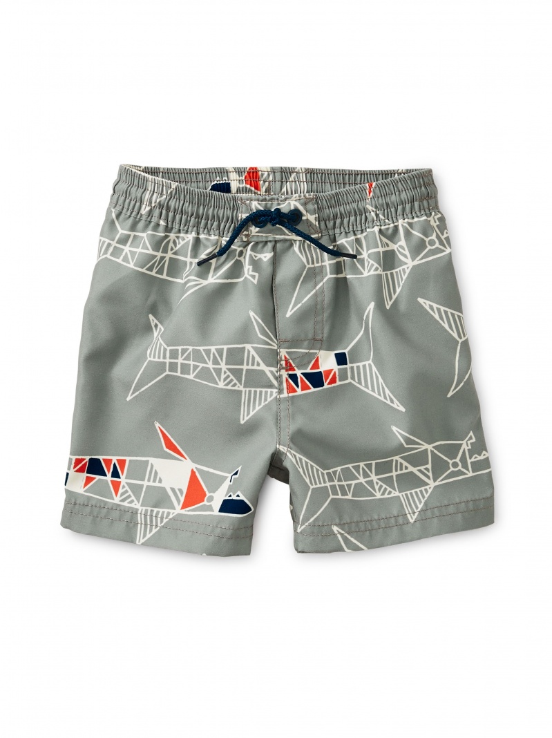Printed Baby Swim Trunks