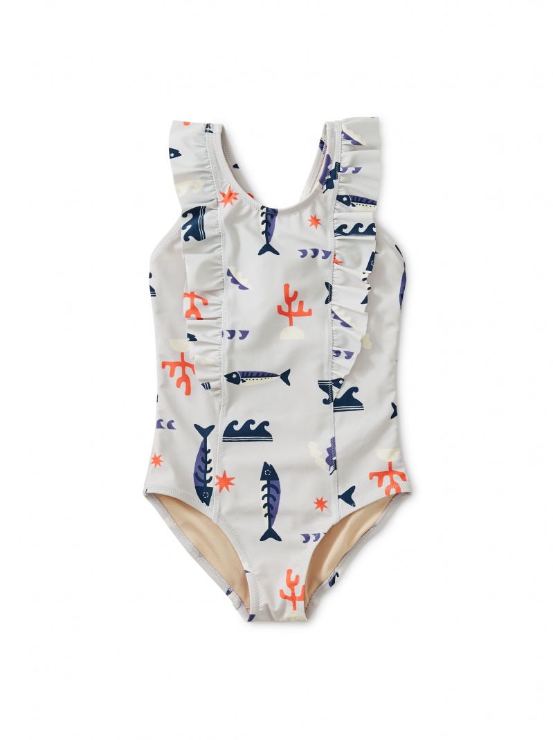 Sea Life Ruffle One-Piece