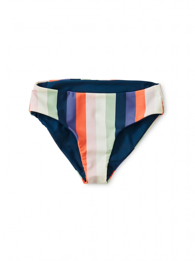 Reversible Striped Swim Bottom
