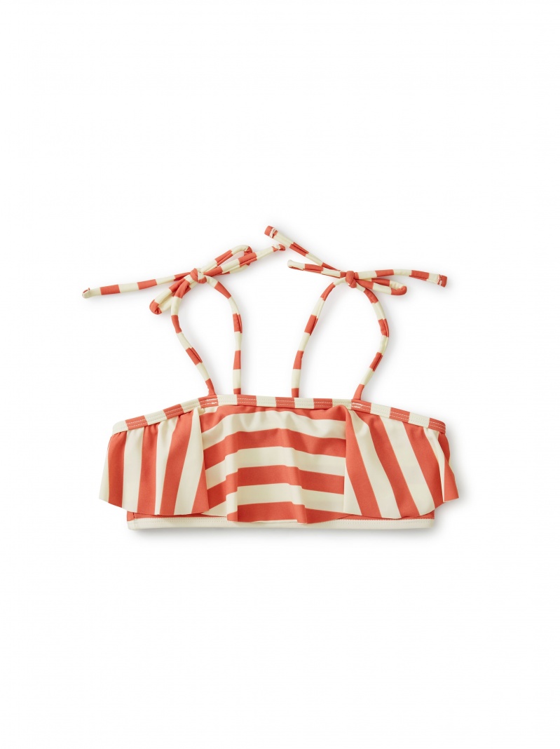 Tie Shoulder Ruffle Top