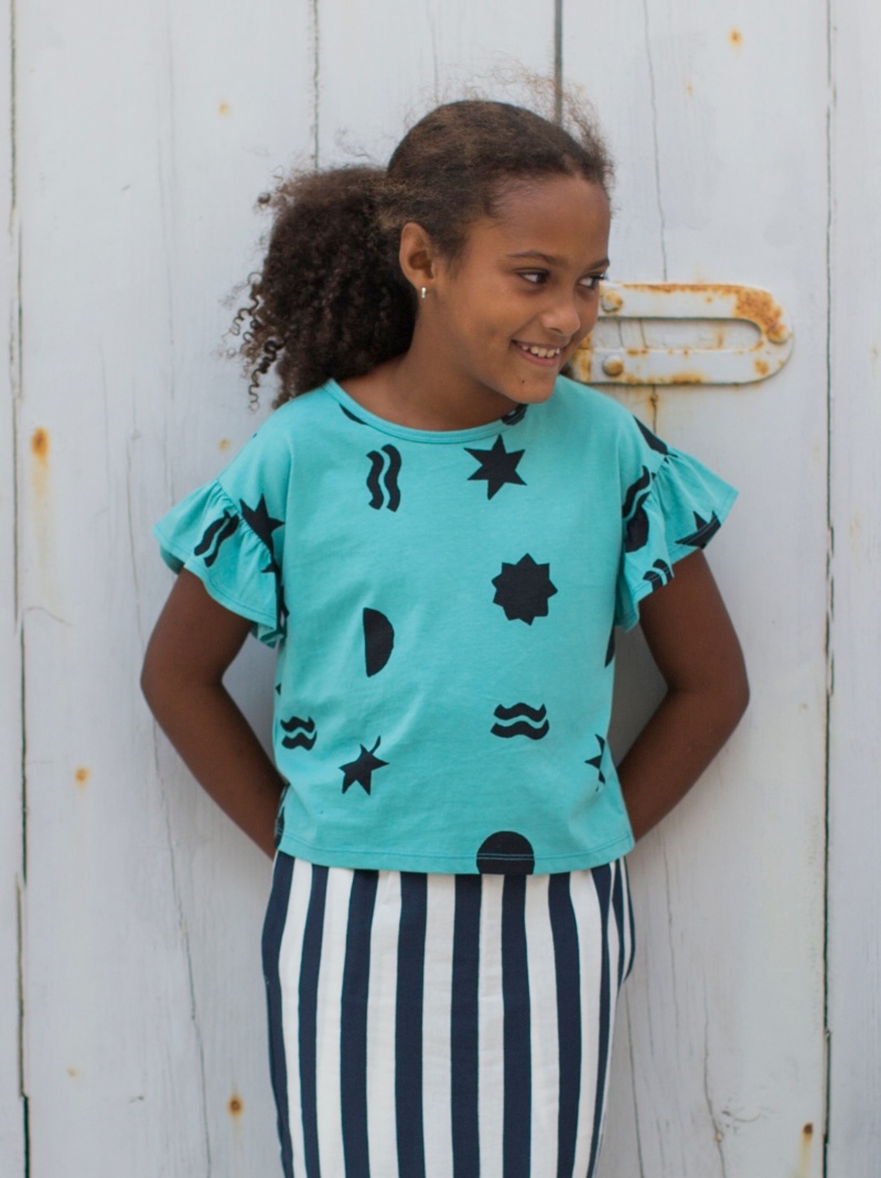 Ruffle Sleeve Top