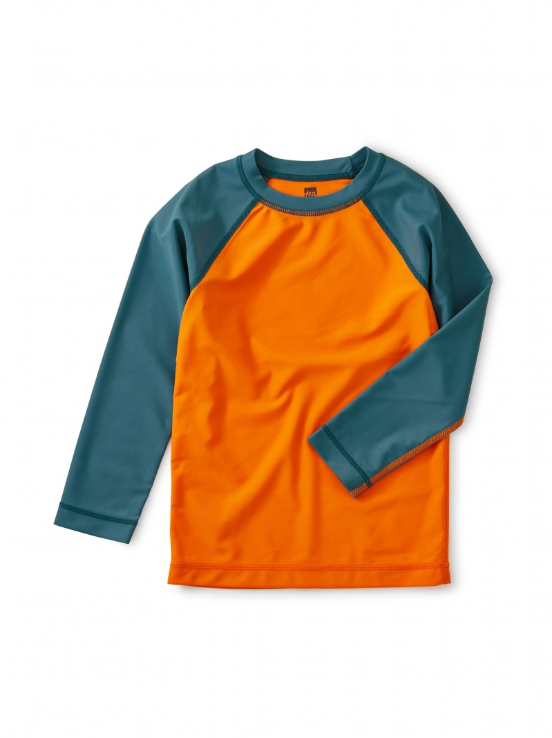 Colorblock Long Sleeve Rash Guard