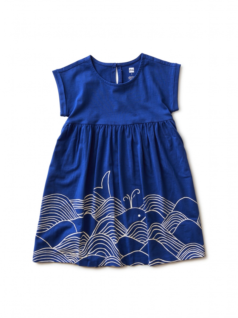 Minoan Whale Graphic Dress