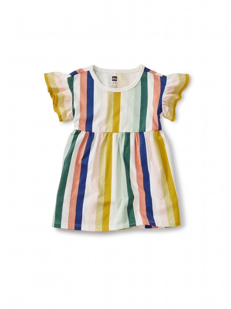 Flowy Ruffles Sleeve Dress