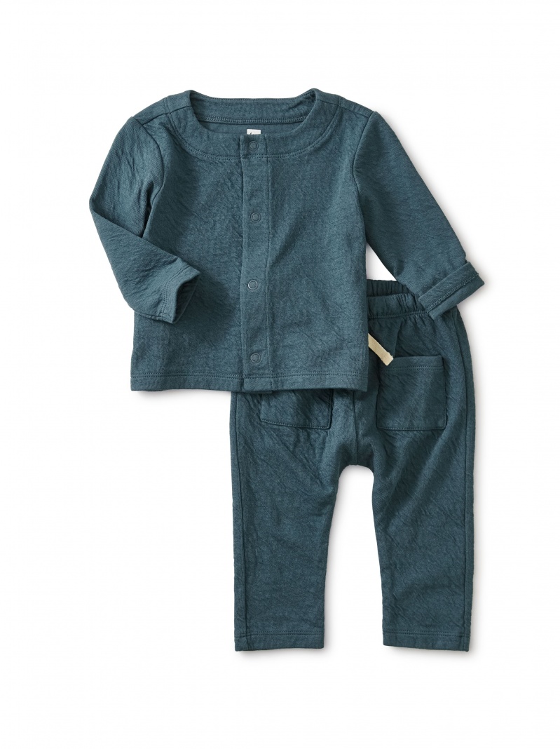 Match Made Teal Crinkle Outfit