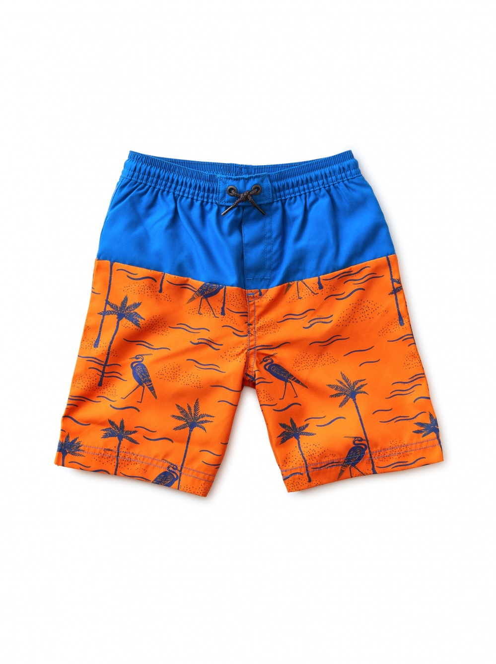 Colorblock Full-Length SwimTrunks