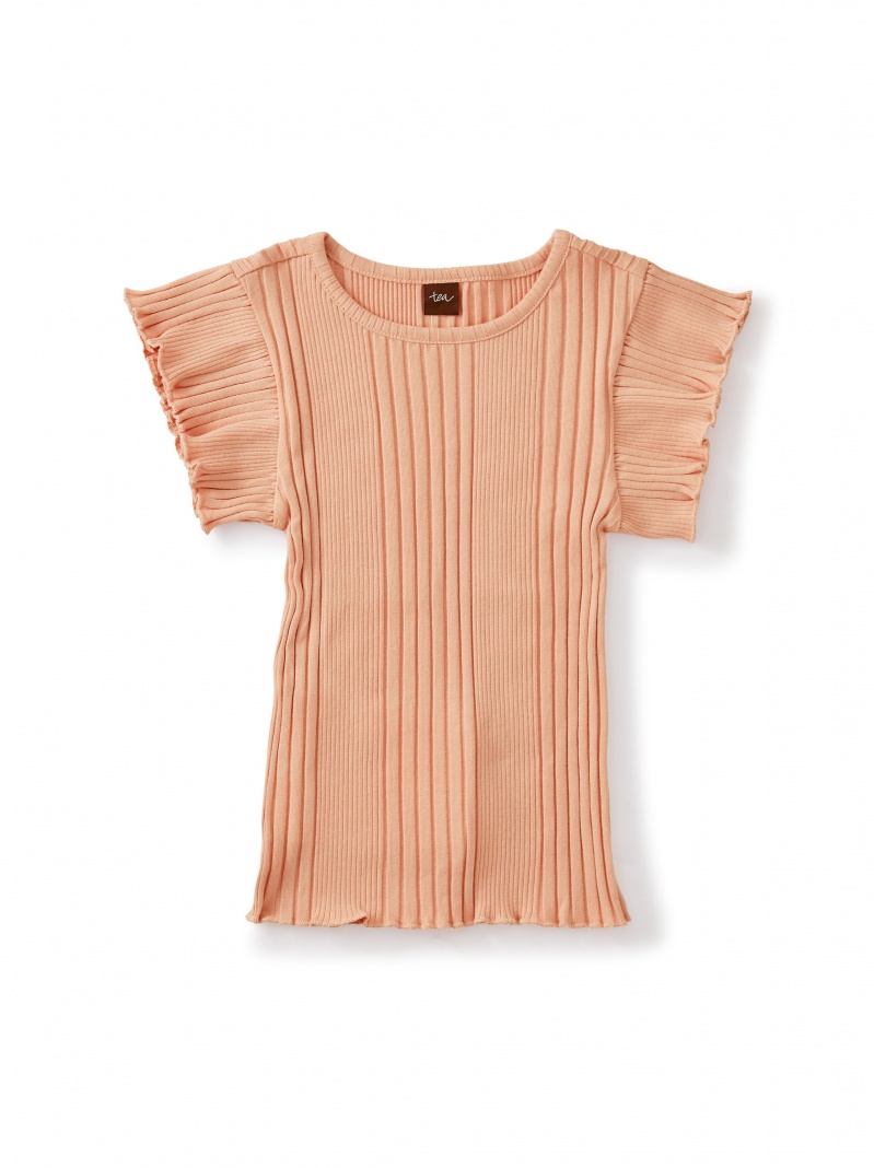 Ribbed Flutter Top