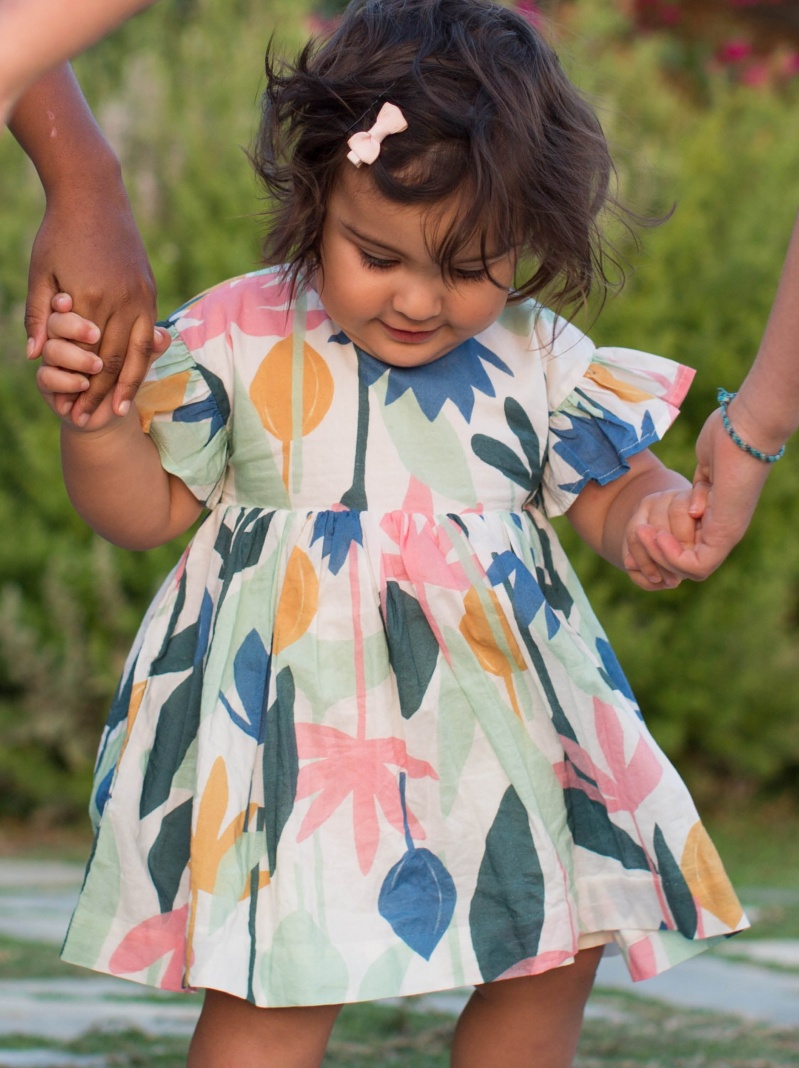 Ruffle Sleeve Baby Dress