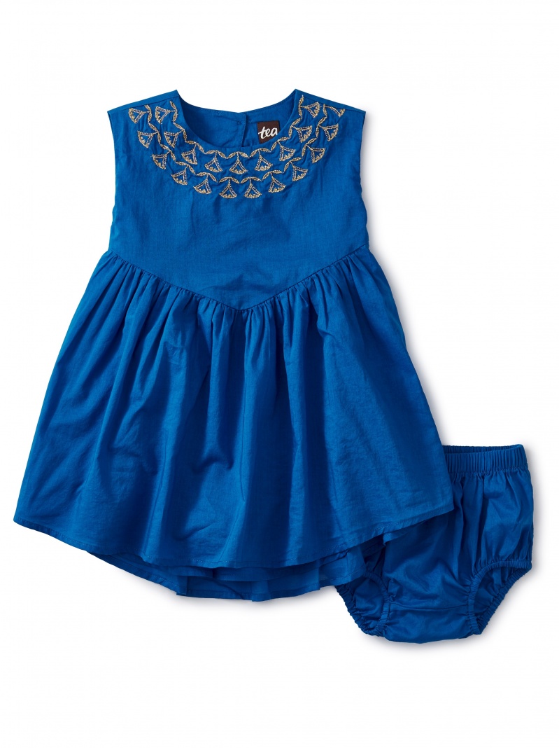 Embroidered Hi-Lo Baby Dress