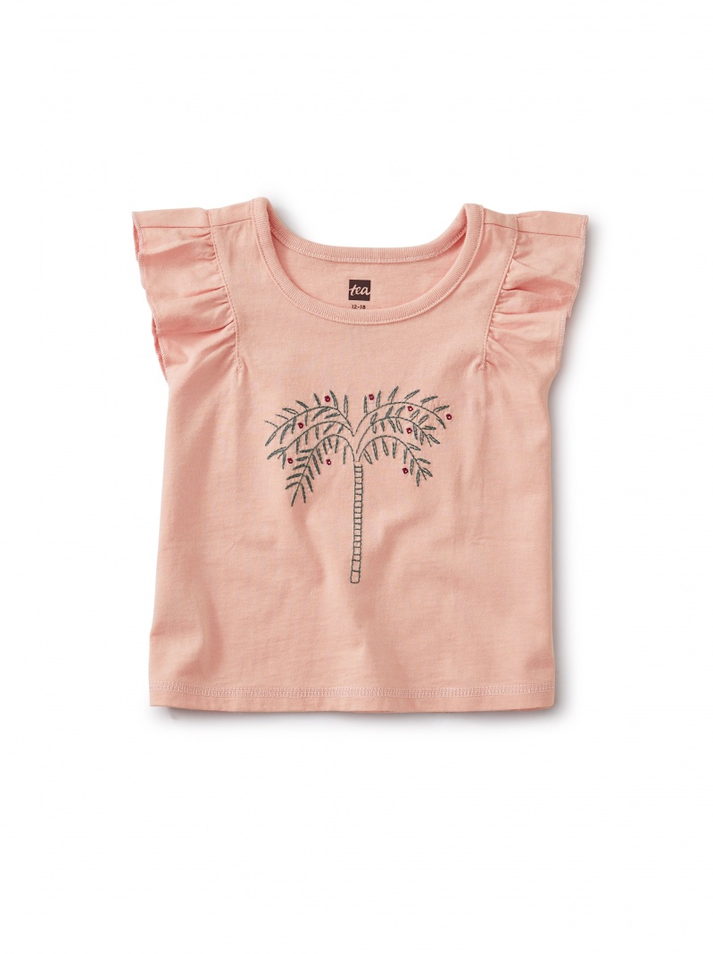 Embroidered Palm Flutter Tee