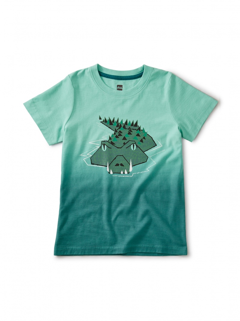 Dip Dye Crocodile Swamp Tee