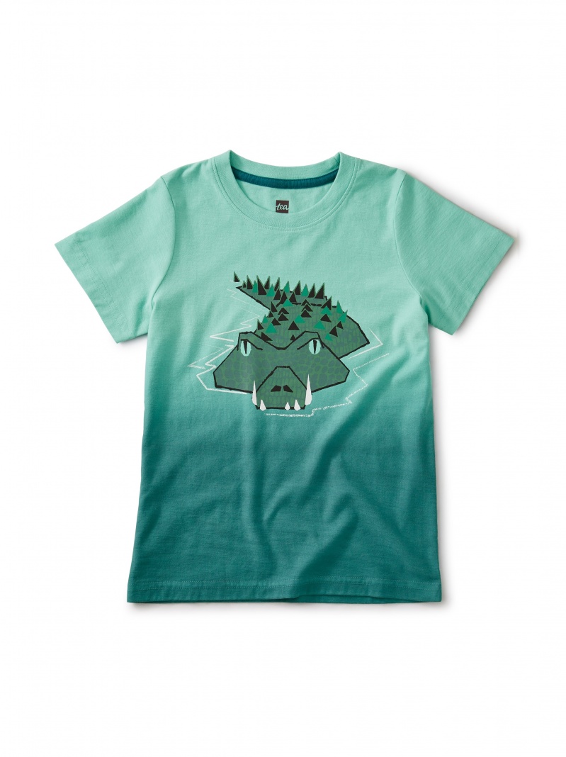 Dip Dye Crocodile Swamp Tee