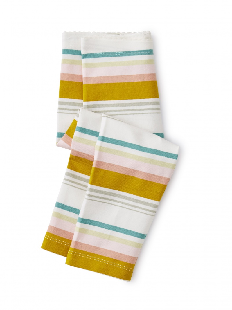Multi Stripe Capri Leggings