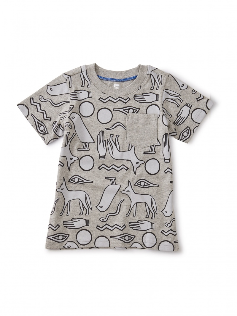 Ribbed Pocket Hieroglyphic Tee
