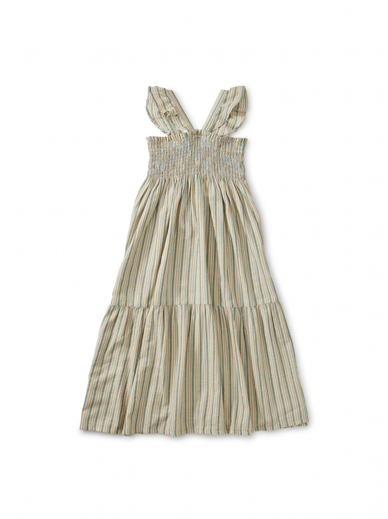 Ruffle Strap Midi Dress