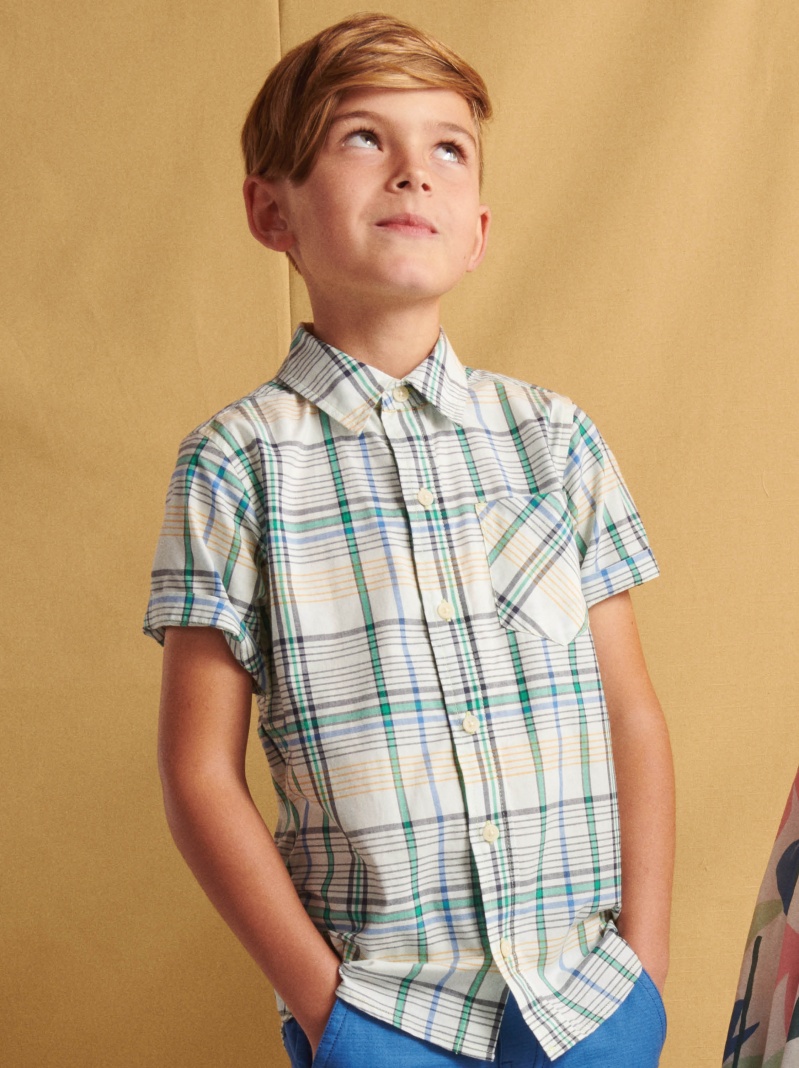 Madras Plaid Woven Shirt