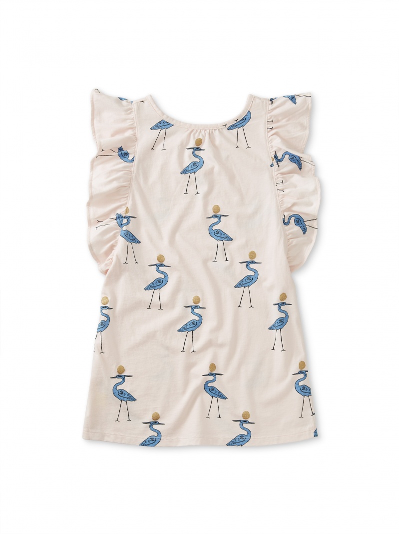 Scoop Back Ruffle Dress