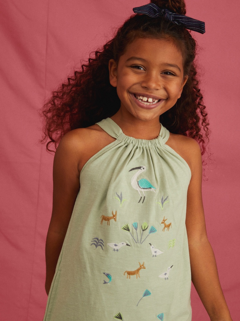 Akhmim Animal Halter Dress
