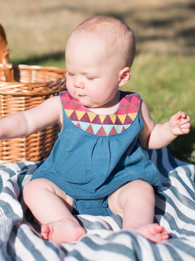 Embroidered Romper