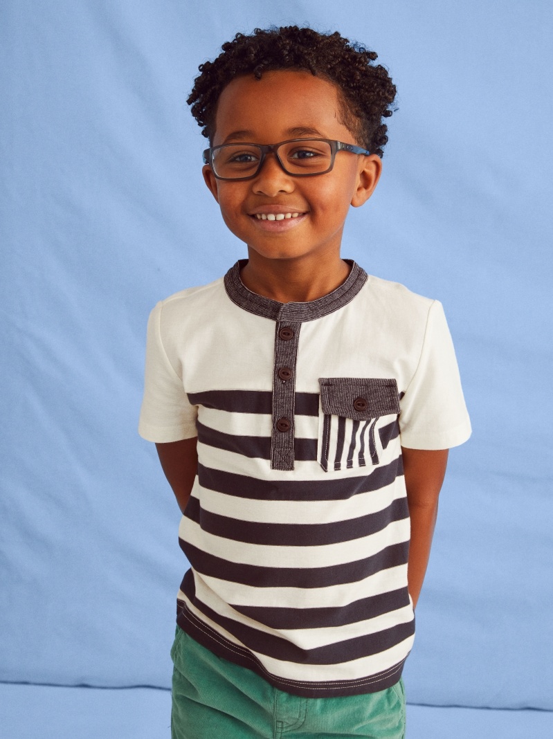 Striped Pocket Henley
