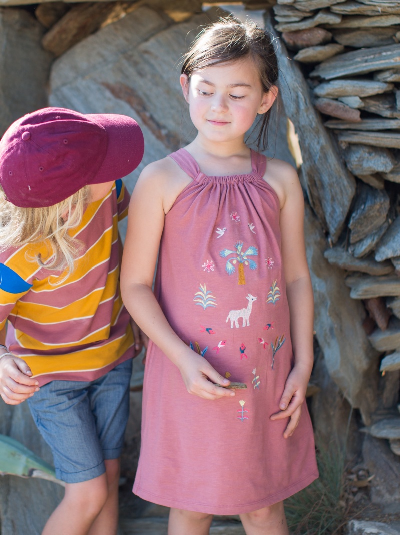Akhmim Animal Halter Dress