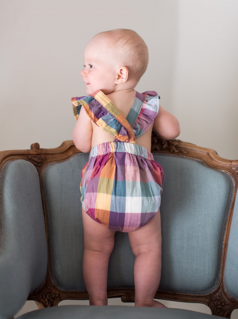 Ruffle Strap Bubble Romper