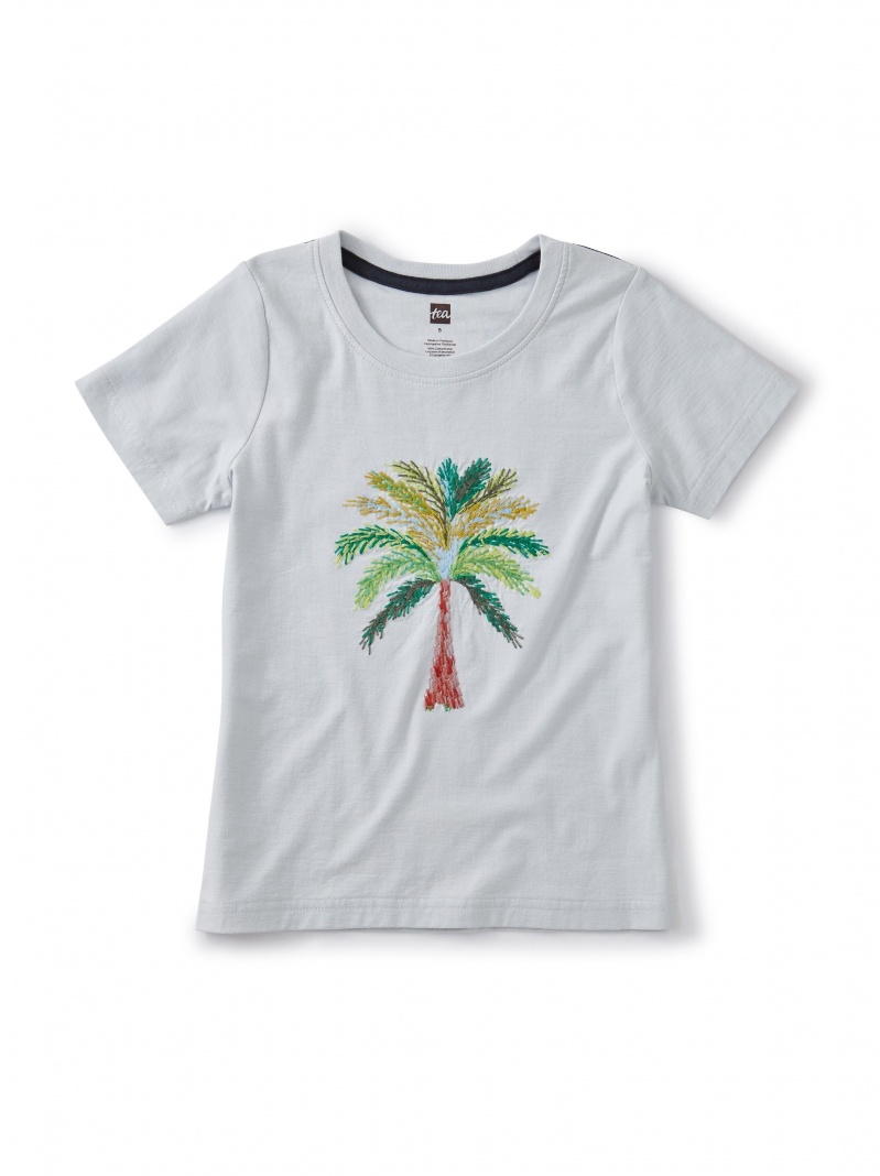 Akhmim Embroidered Palm Tee