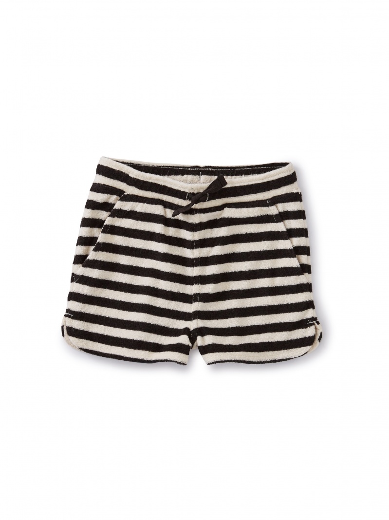 Stripe Terry Cloth Shorts
