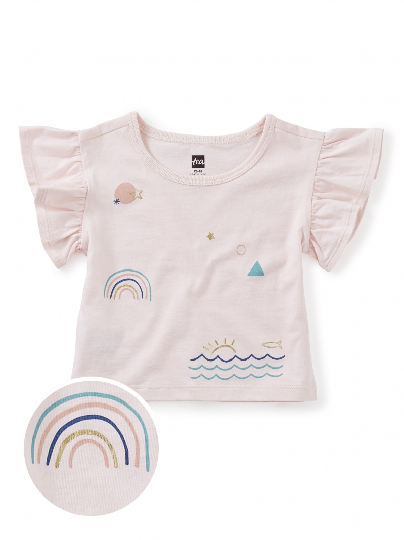 Over The Rainbow Ruffle Tee