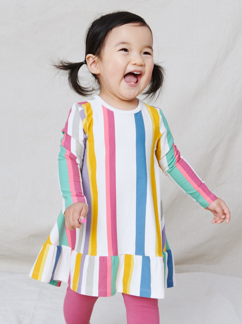 Ruffle Hem Swing Dress