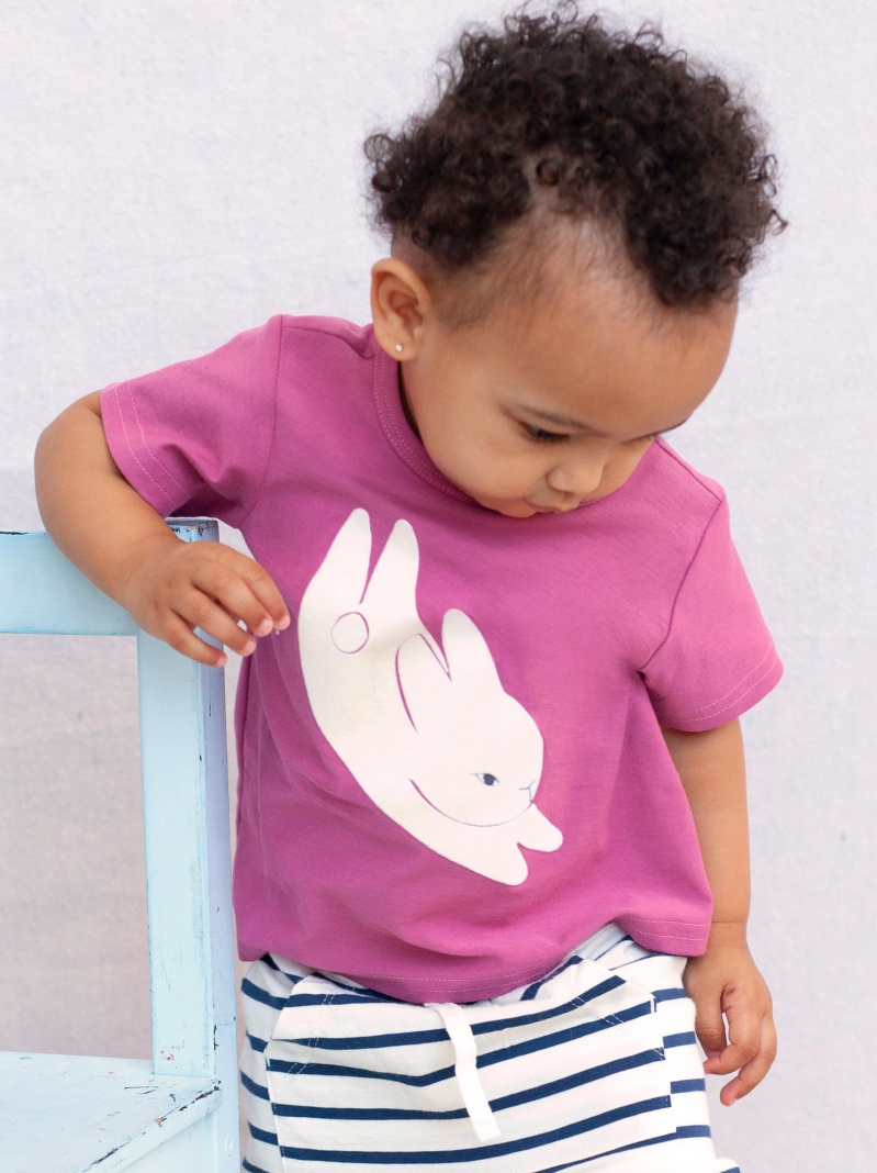 Bitty Bunny Flocked Graphic Tee