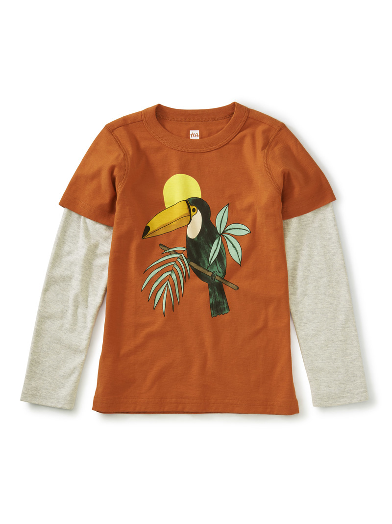 Beak Out Layered Graphic Tee