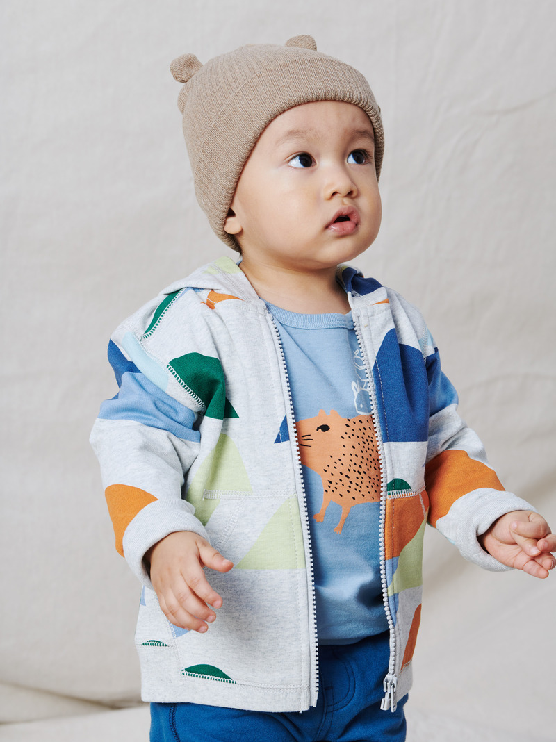 Printed Baby Zip Hoodie