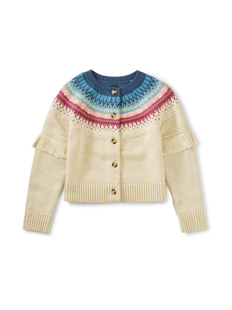 Fairisle Fringe Cardigan