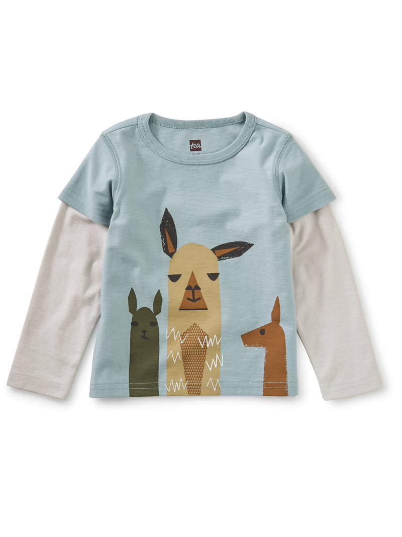 Yo Llama Graphic Layered Graphic Tee