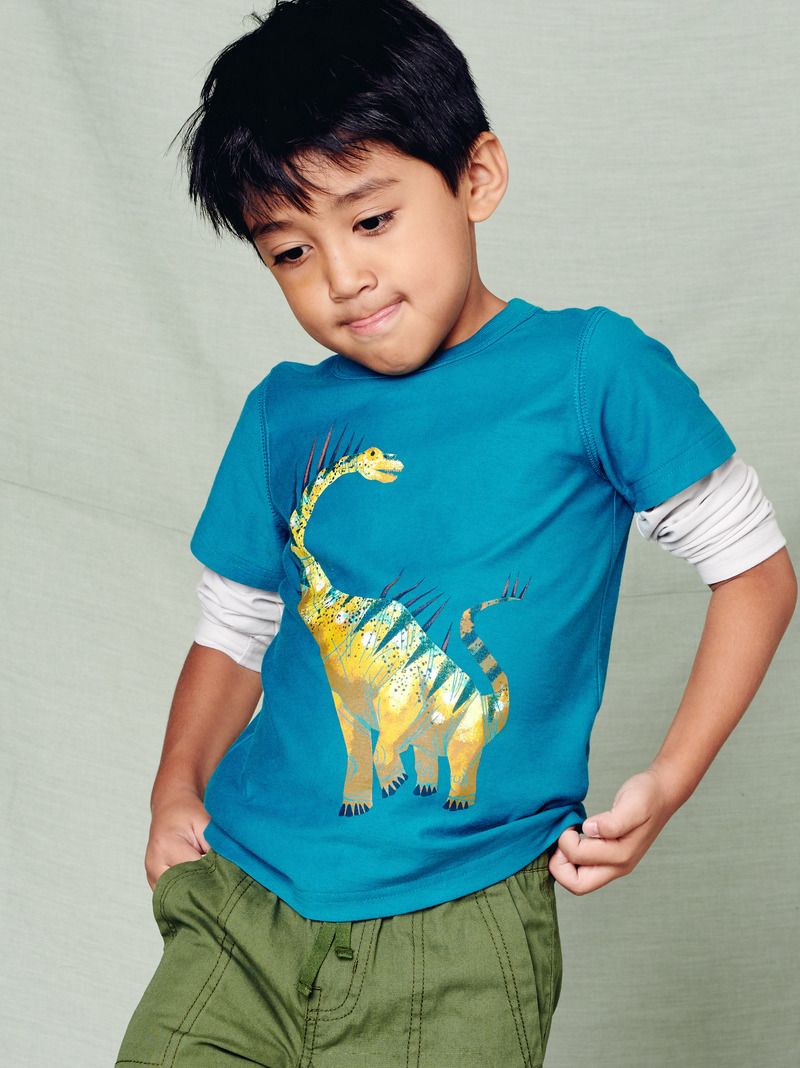 Spiky Dino Layered Graphic Tee