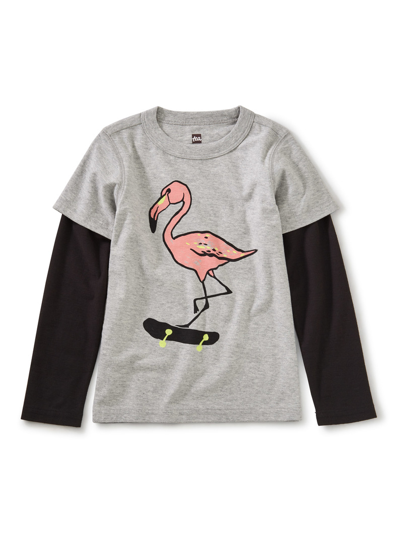 Flamingbro Layered Graphic Tee