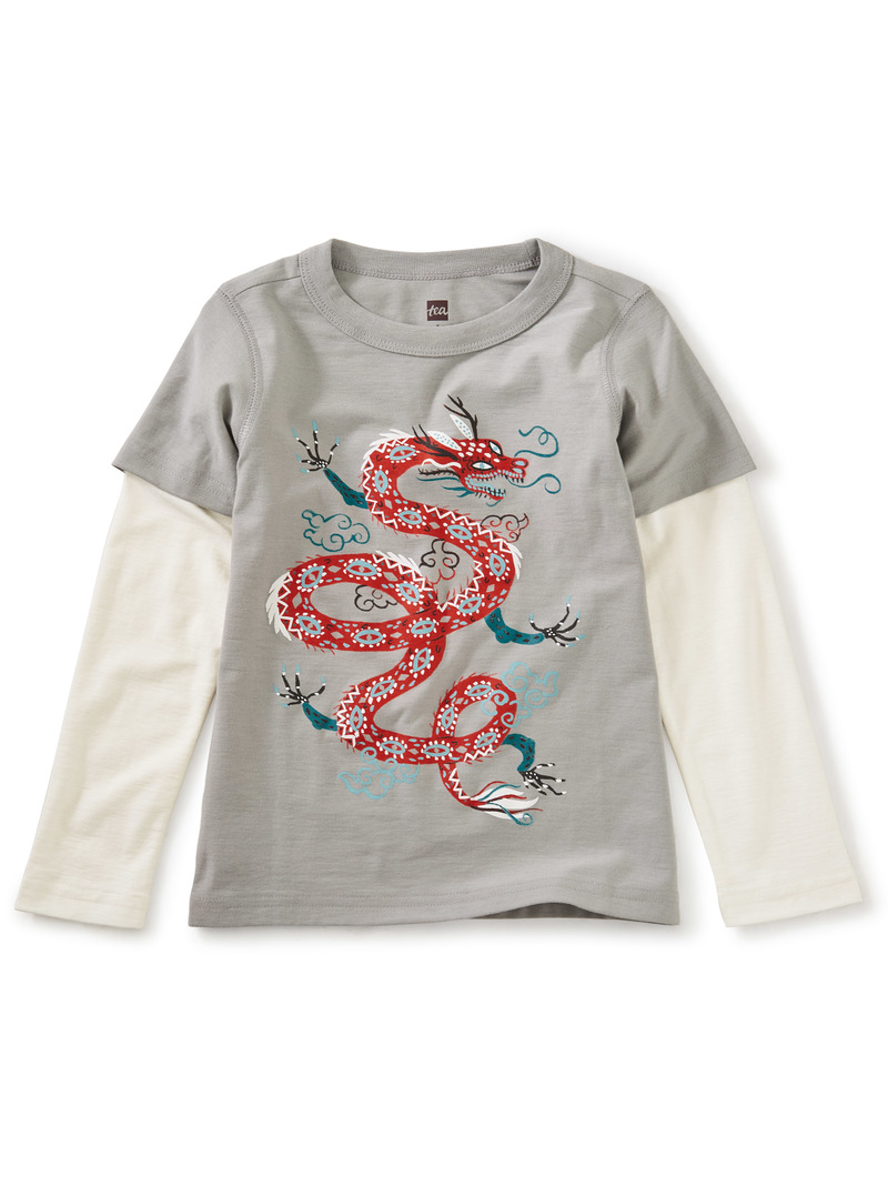 Here Be Dragons Layered Graphic Tee