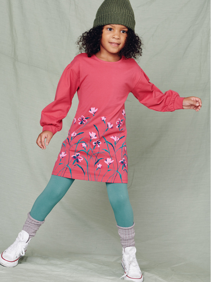 Puffed Sleeve Wildflower Dress