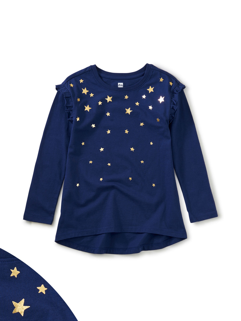 Starstruck Metallic Tunic Top