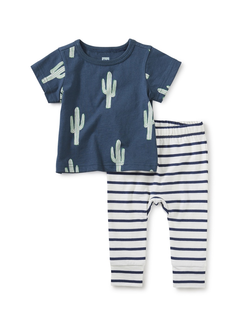Print Mix Tee Baby Set
