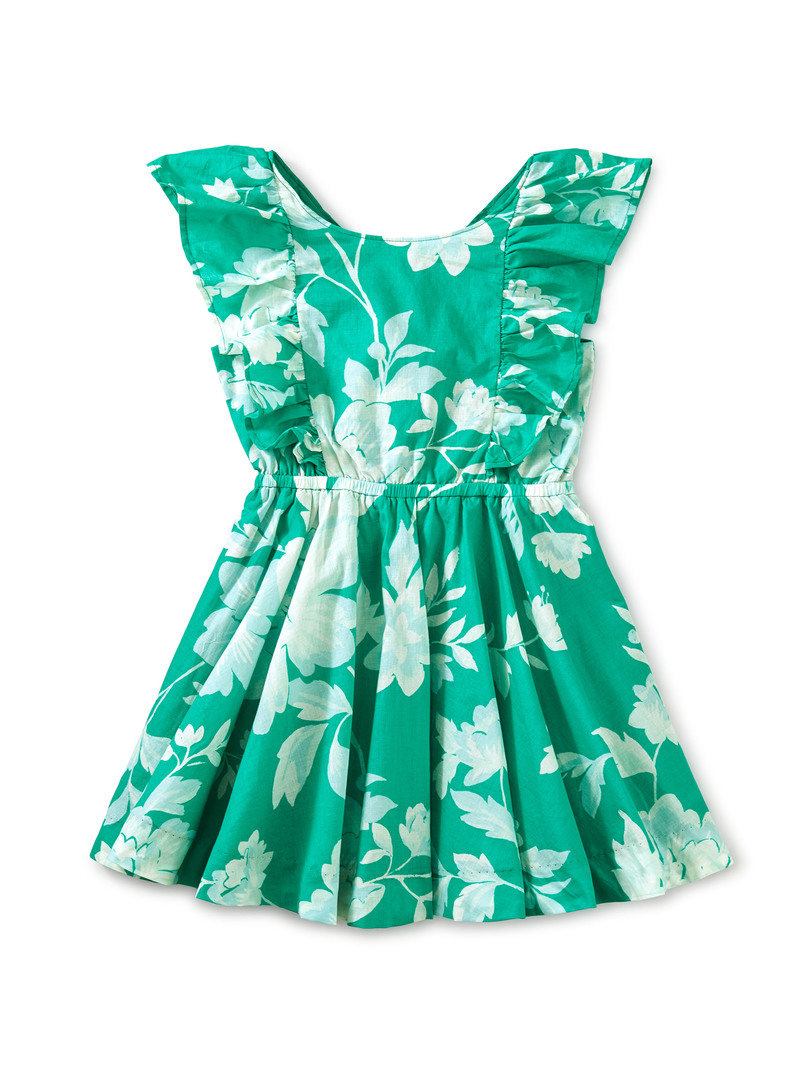 Button Back Ruffle Dress