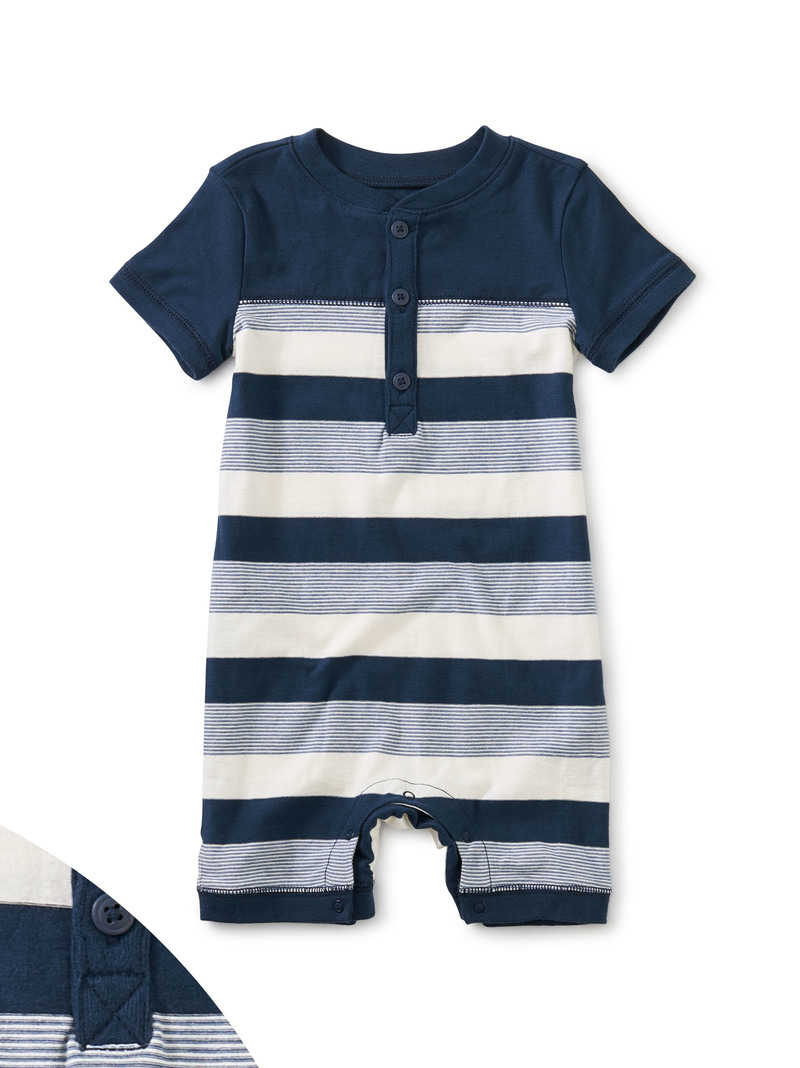 Henley Baby Romper