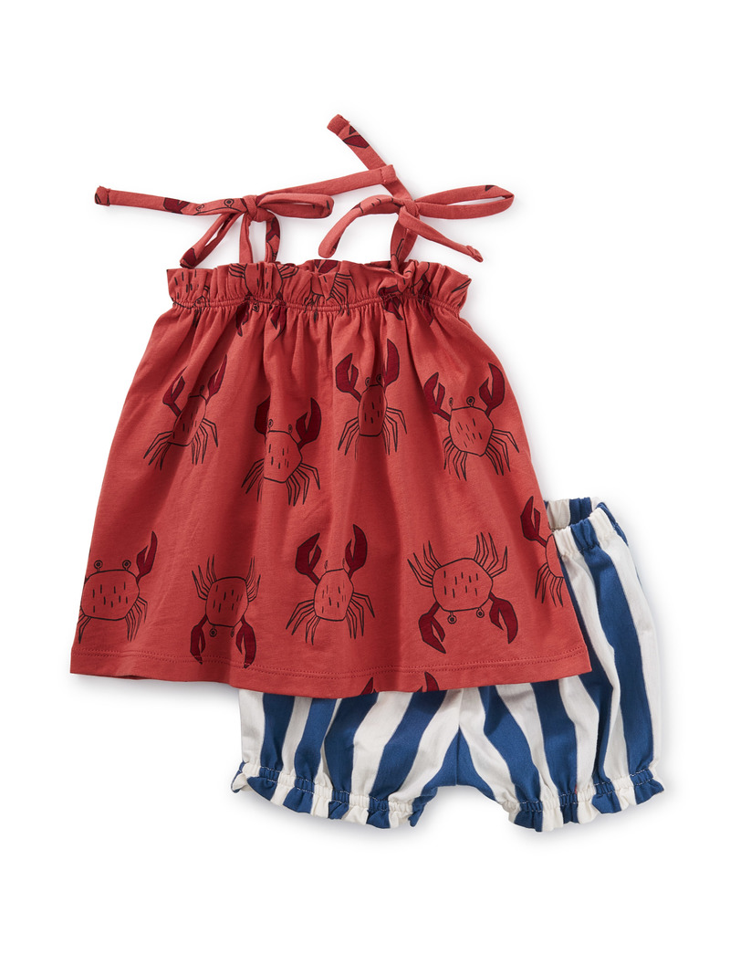 Costa Tie Shoulder Baby Set