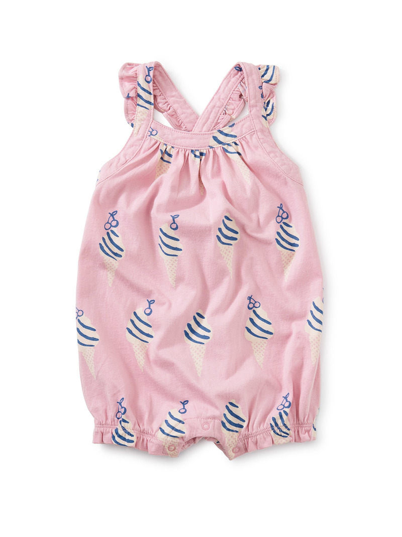 Cross-Back Baby Romper