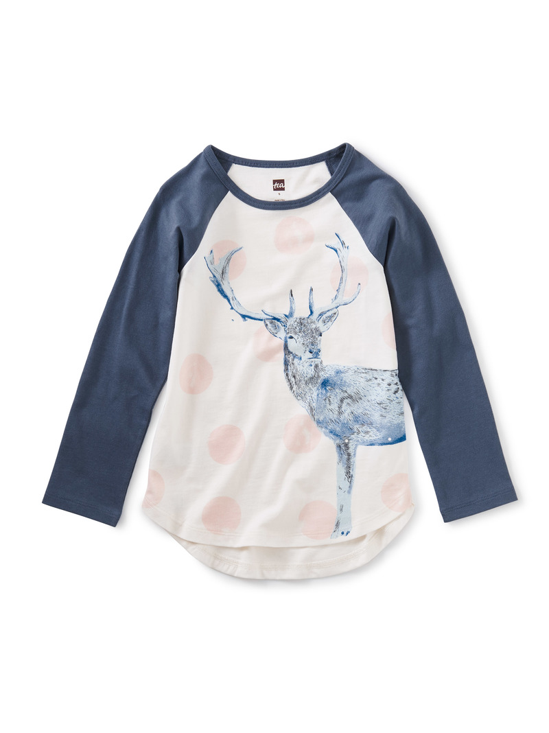 Oh Deer Raglan Graphic Tee