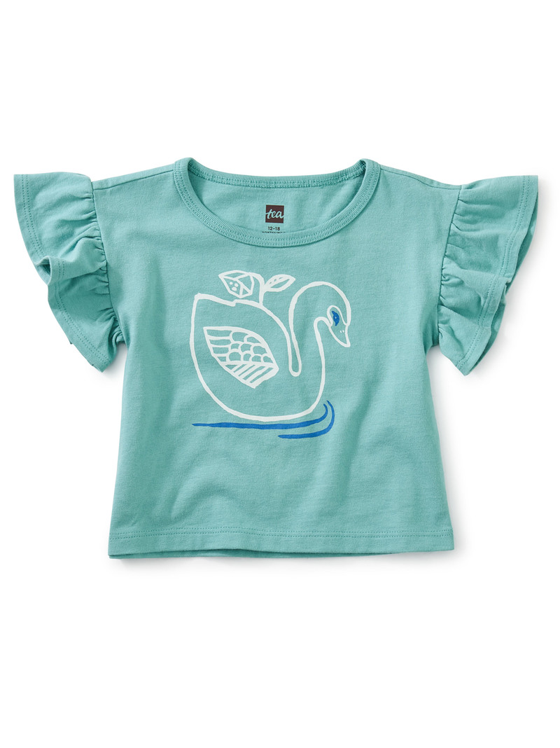 Swan Flutter Sleeve Tee