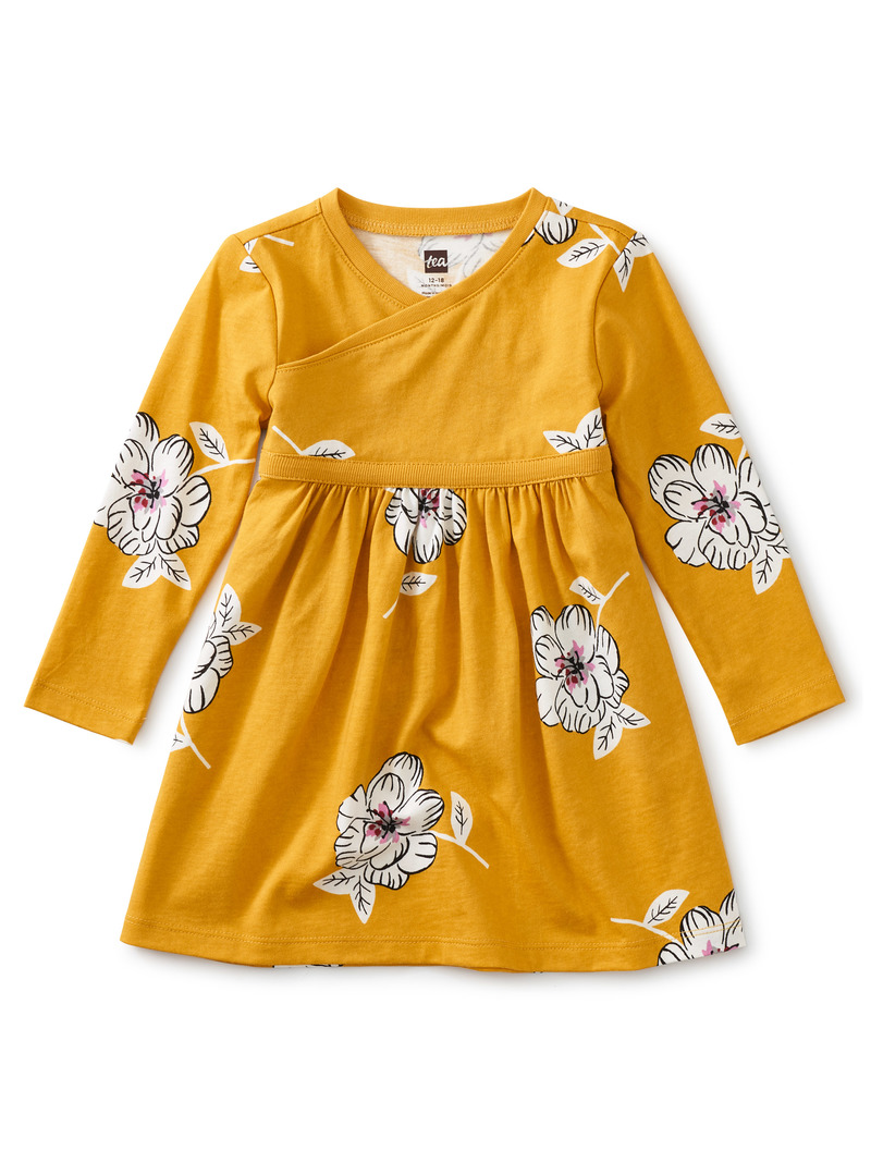 Baby Wrap Neck Dress